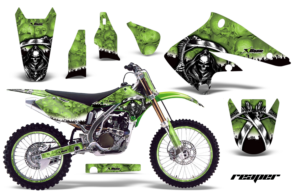 Kawasaki KX250F 04-05 Graphics Kit Reaper G NPs